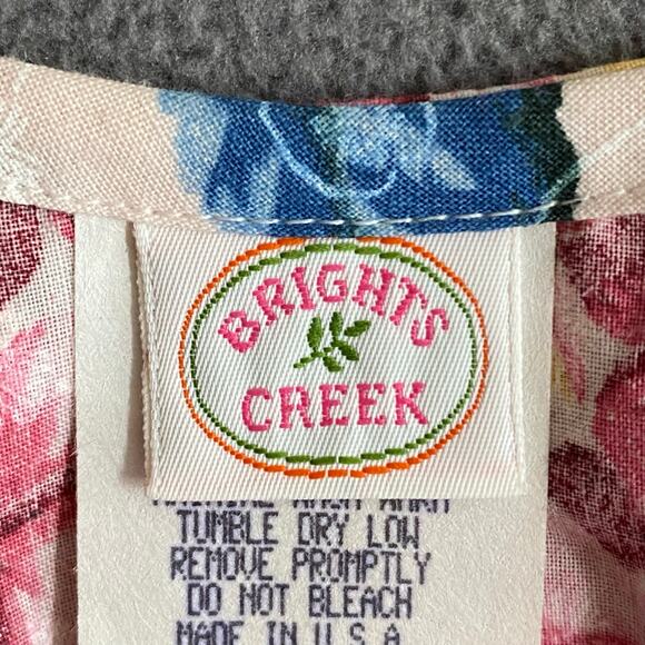 Vtg 80s 90s NOS Brights Creek Cottage Garden Midi Dress Romantic Boho 14? Floral - Picture 13 of 15